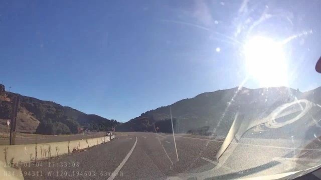 2024-01-04 Morro Bay to LA Drive timelapse