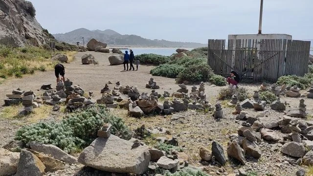 Morro Rock Stacked Rocks