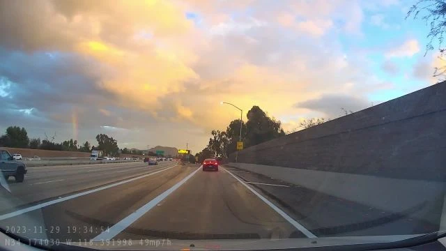 2023 November 29th Rainbow on the Freeway